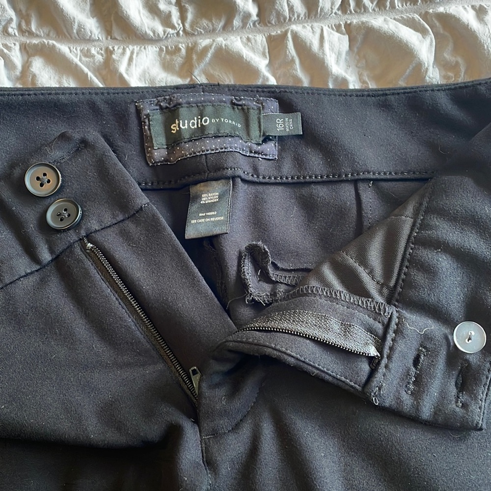 NWOT -Torrid Stretchy Black Work Pants